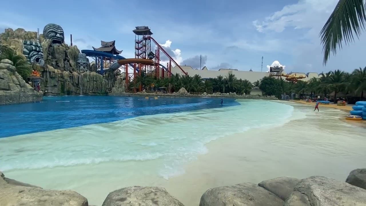 이용객이 없는 워터파크