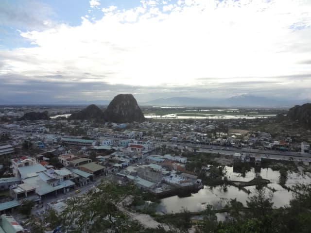 오행산에서 바라본 주변의 풍경