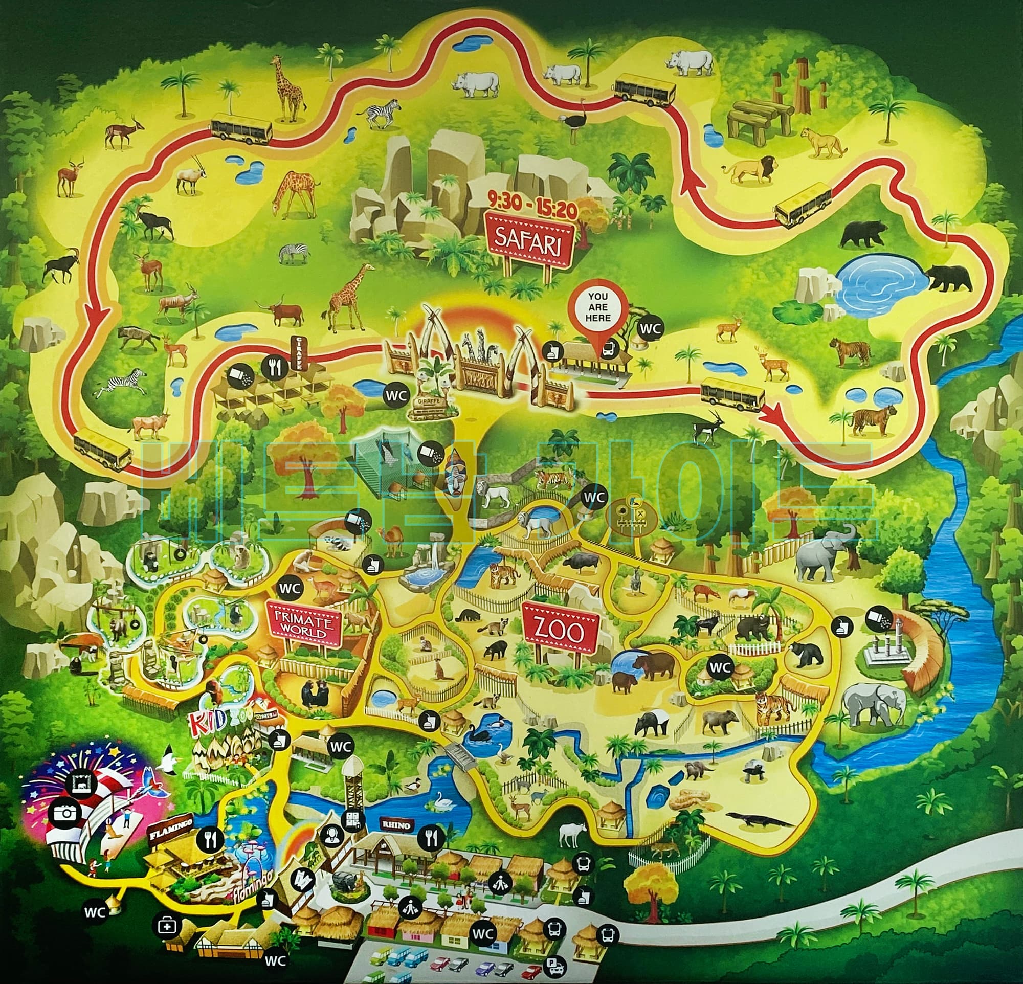 푸꾸옥 빈펄사파리 지도