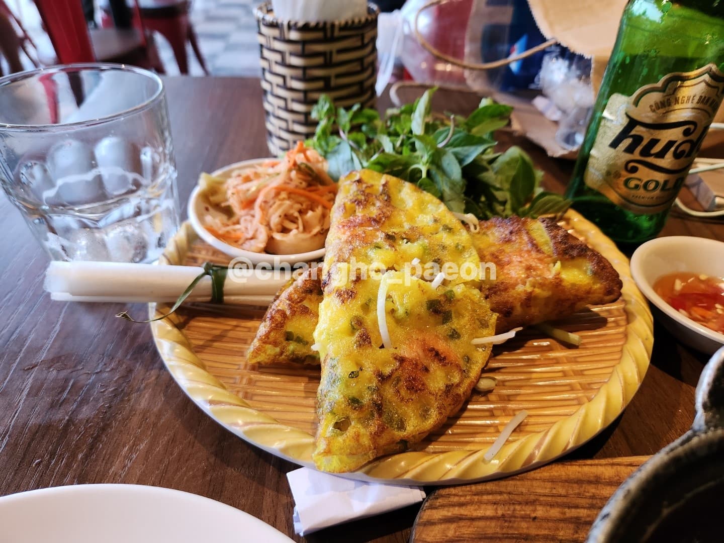 베트남 식당에서 찍은 사진