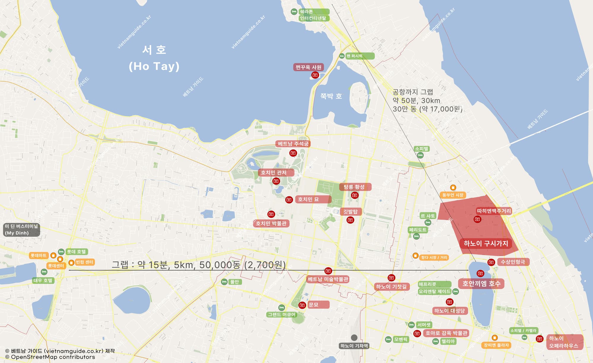 고화질 하노이 지도 – 지금 다운로드 하세요.