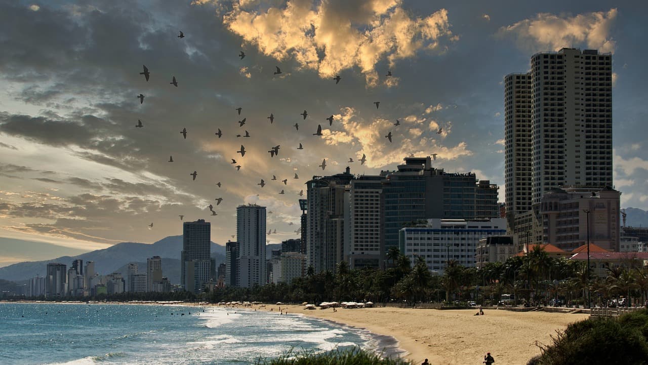 흐린 나트랑을 찍은 사진