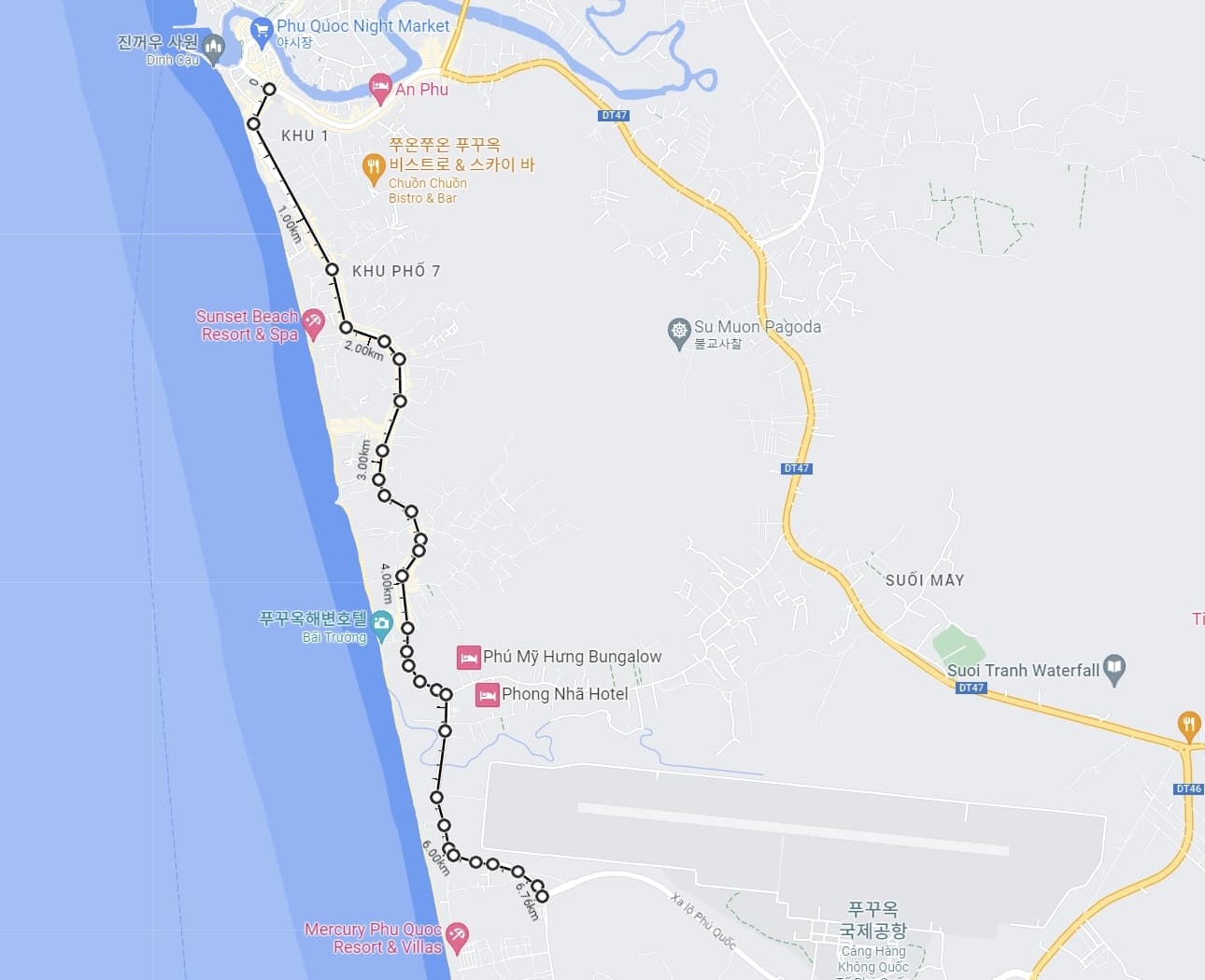 푸꾸옥 여행자거리 사진